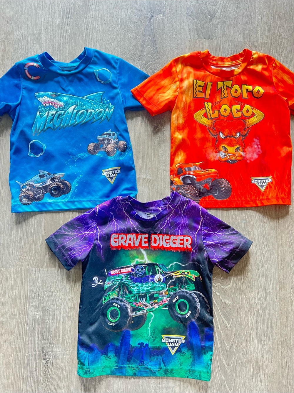 3 Monster Jam -Truck- shirts